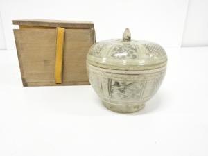 安南手　染付　蓋物